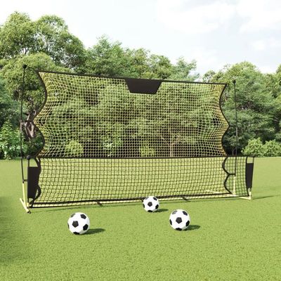 Filet de rebond double face 91 x 91 cm filet de rebond football pliable réglable dans 5 angles Filet de rebond double face 91 x 91 cm filet de rebond football pliable réglable dans 5 angles