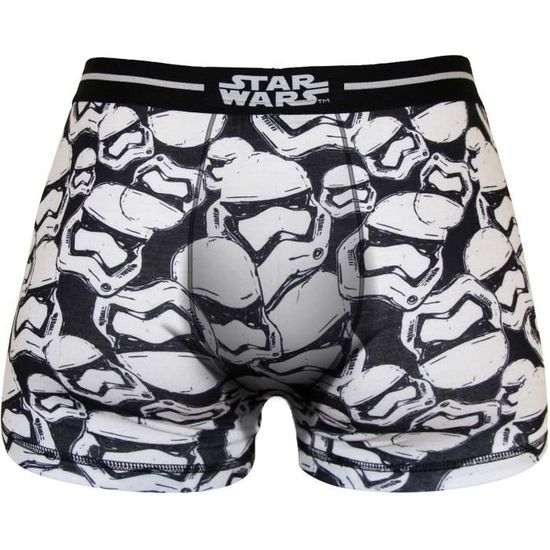 Boxer Homme Star Wars Imprime Tete Imperial Trooper Noir et blanc Multicolore Cdiscount Pret a Porter