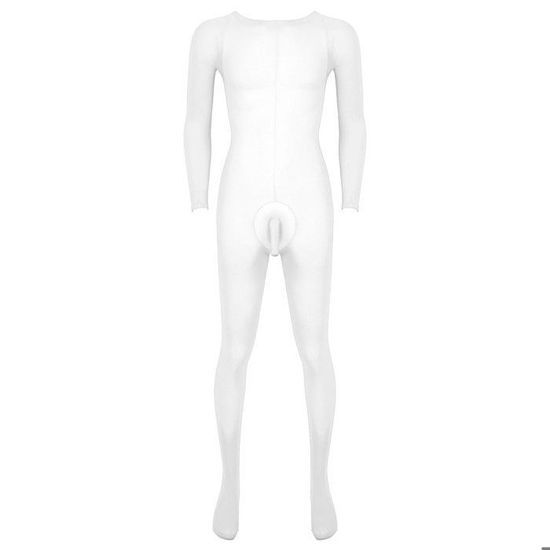 Combinaison Une Pièce Homme Manches Longues - Sous-vêtement Thermique, Pyjama Chaud, Boutons Entrejambe