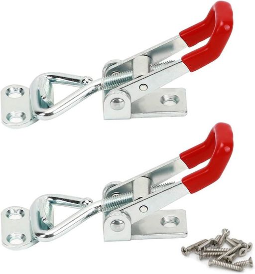 2 Pinces Métalliques De Verrouillage MINGZE – Sauterelles Bascule 600kg Pour Fixation