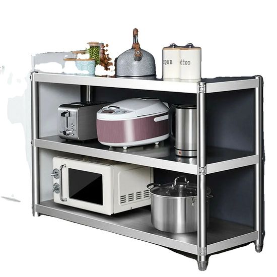Rangement Cuisine Étagère Cuisine 4 Niveaux Acier Inox - 120x40x150 Cm - 50 Kg Charge - Pieds Réglables étagère 120x40x150cm