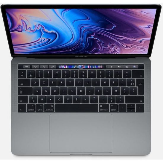 Apple - 13,3" MacBook Pro Touch Bar (2019) - Intel Core i5 - RAM 8Go - Stockage 256Go - Gris Sidéral - AZERTY