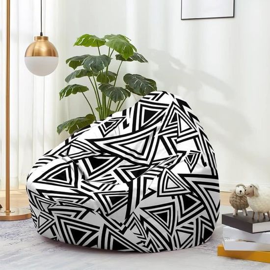 Pouf-Sac De Rangement Pour Peluches - 110x120 Cm - Lac Bleu - Transfo En Fauteuil, Pour Enfants Et Adultes