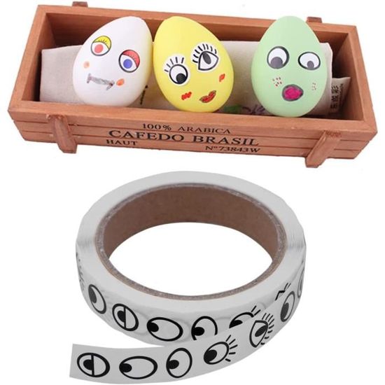 Lot De 2 Autocollants Pour Yeux - Réfléchissants - Pour Robot - Étanche - Pour Aspirateur - Robot Tondeuse - Décoration (style 1