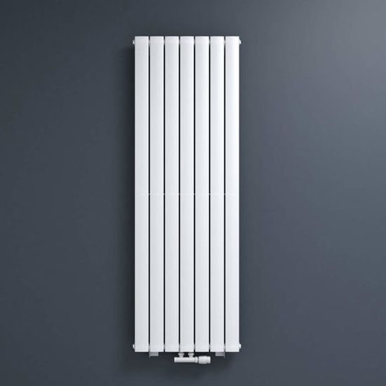 Radiateur à Eau Chaude Mural Mai & Mai - Blanc - Vertical - 160x54 cm - Acier Design