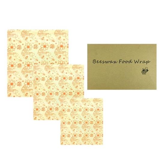 Lot 20 Emballages Alimentaire Cire D’abeille Bio Creations – 4 Enveloppes Chacun