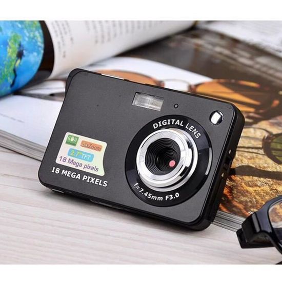 Appareil photo compact,Appareil photo numérique Ultra-fin 18 MP Hd, 2.7  pouces, caméra vidéo pour enfants, pour - Black[C6627] - Cdiscount Appareil  Photo