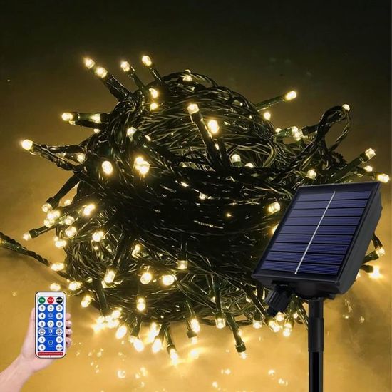 Guirlande Lumineuse Solaire De 30 M, étanche, Fil De Cuivre, Guirlande De Fête De