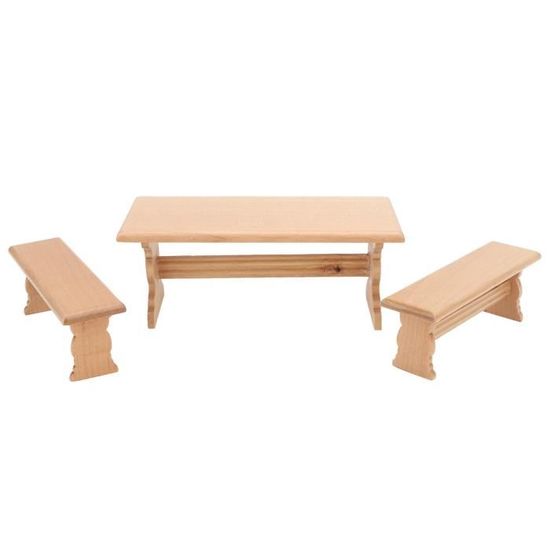 Mobilier Cuisine Poupées – Échelle 1/4 – Bleu – Fabrication Française (pièce Ou Lot)