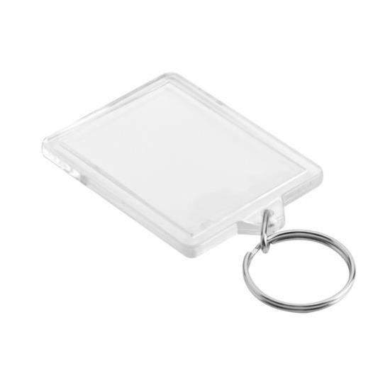 1pcs porte-clés vide en plastique acrylique insérer photo porte