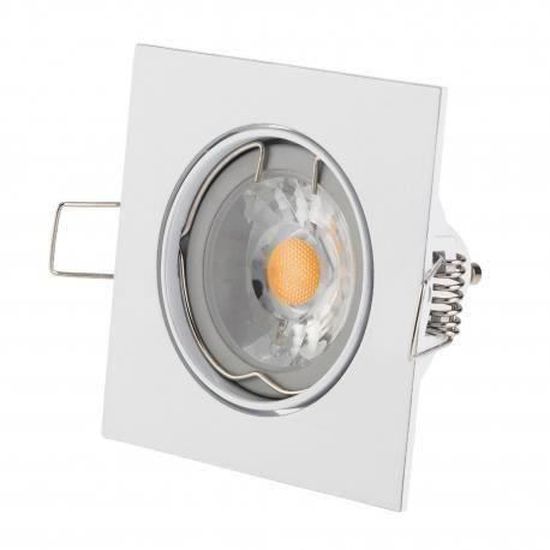 Lot de 40 Spot led orientable alu brossé 230v 7w 38° blanc chaud