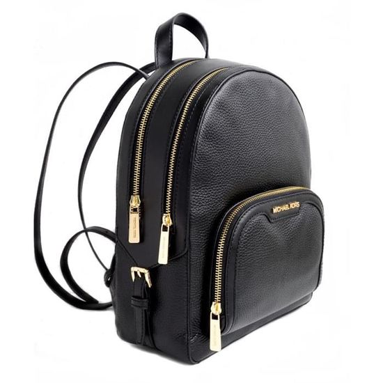 Michael Kors Sac a Dos Jaycee Medium Cuir Noir Noir Cdiscount Bagagerie Maroquinerie