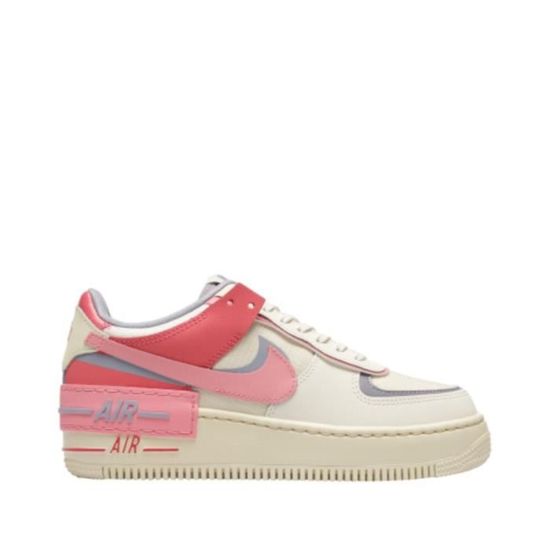 Chaussures Nike Air Force 1 Shadow - Femme - Beige - Cuir - Plat - Lacets Beige - Cdiscount 