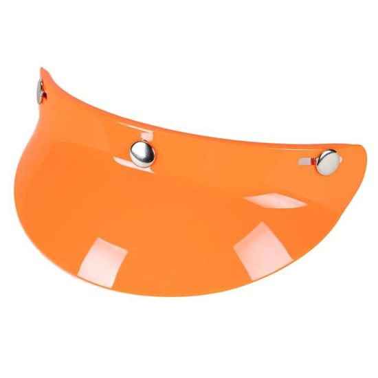 VCOROS Visière Universelle à 3 Boutons-pression Pour Casque De Moto Rétro à Visage Ouvert (noir