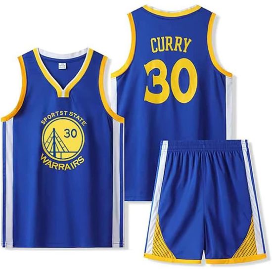DaceStar Ensemble Basket Enfant 2 Pièces - Maillot Pop Blanc Et Shorts