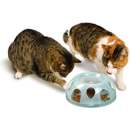 Gamelle anti glouton pour chat Tiger - SCHULZE - matériau:Plastique
