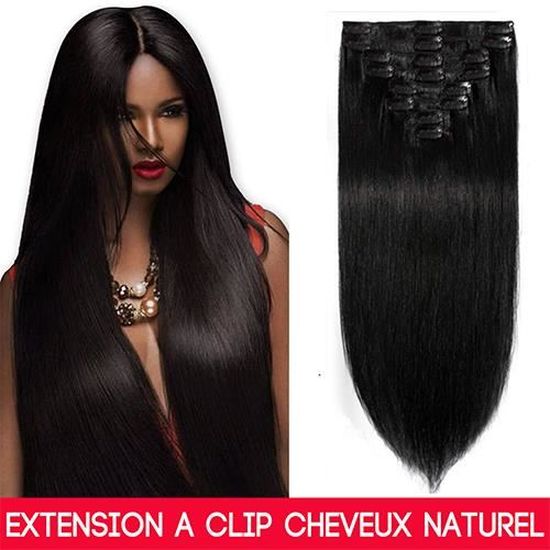 Extensions a clip naturel tissage bresilien 24 pouces 8pcslot virgin