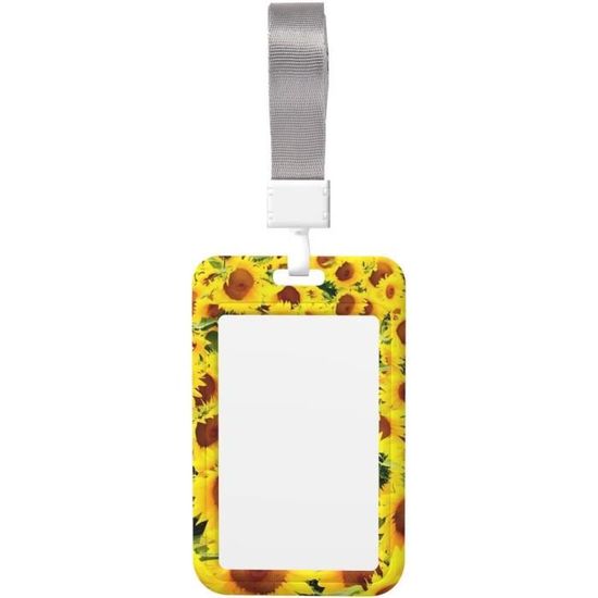 Lanière Tournesol Pour Le Cou, Cordon Avec Porte-cartes, Cordon Tournesol Dissimulé Pour Handicapés, Longueur Réglable, étanche, Porte-carte Utilisé Pour Carte D'identité, Clés, Bureau, école