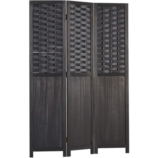 Paravent Osier 3 Panneaux Homestyle4U Paravent 3 Pans Saule Marron - Rue Du Commerce Brise-vue Décoration Salon