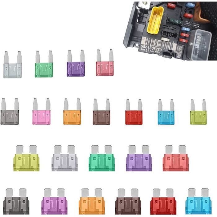 10 Fusibles Pour Auto Moto Voiture Véhicule Outils 10 à 30 Ampères