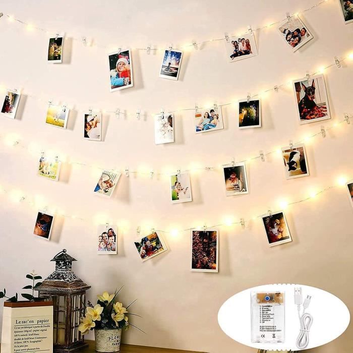 Lot De 2 Rideaux Lumineux Féériques, 600 LED USB, 8 Modes, 2