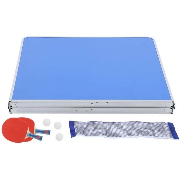 XAN-Table de tennis de table pliable Accessoire d'intérieur durable de ping-pong réglé