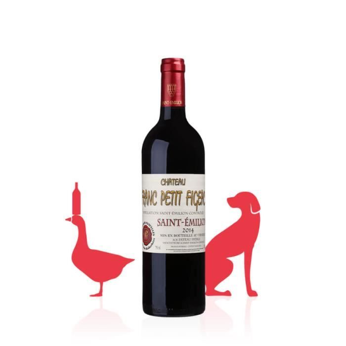 Chateau Franc Petit Figeac - Vin ROUGE - Onctueux, elegant et dense - 4,5 L (6 bt)