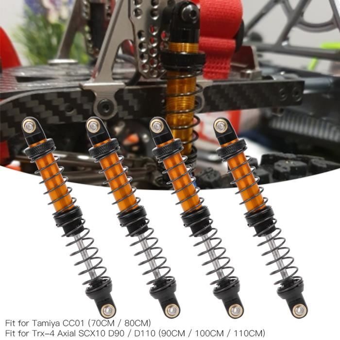Amortisseur de jambes de force de suspension d'huile adapté pour accessoire de modèle de voiture Tamiya CC01 RC (100mm)-YUN