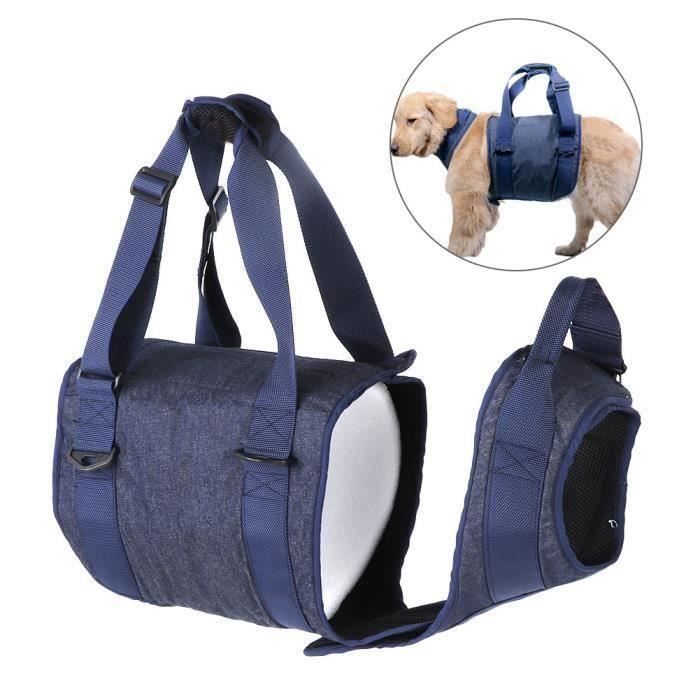 Harnais Soutien pour Soulève-Chien Ceinture d'Aide à Marche Aide à la Récupération Elingue pour Animal Handicapé Blessé (L)— Bo21247