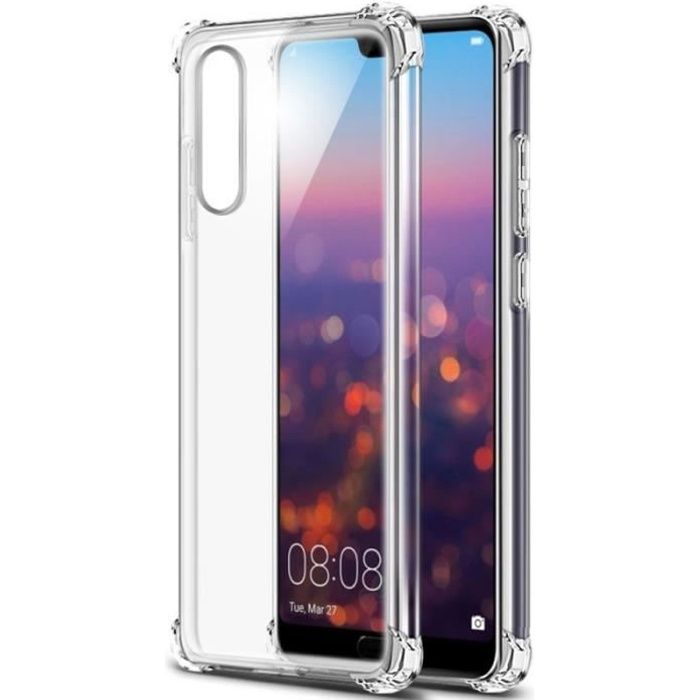Coque silicone transparente antichoc pour Huawei P20 Lite