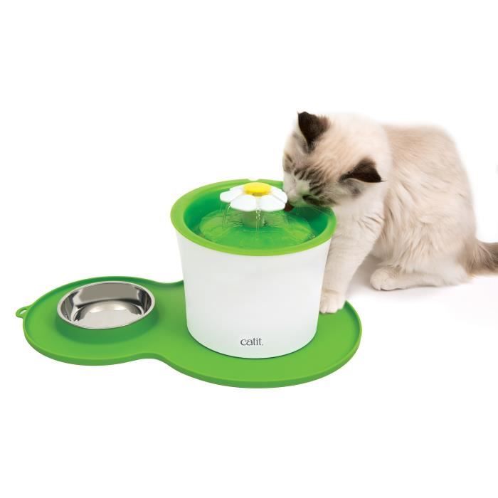 CAT IT Napperon en forme d'arachide - Format moyen - Vert - Pour chat