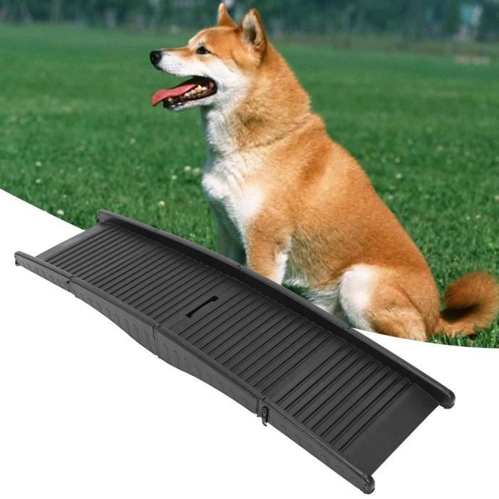 Rampe - 153x39x13cm - Plastique - Repliable - noir - Pour chien