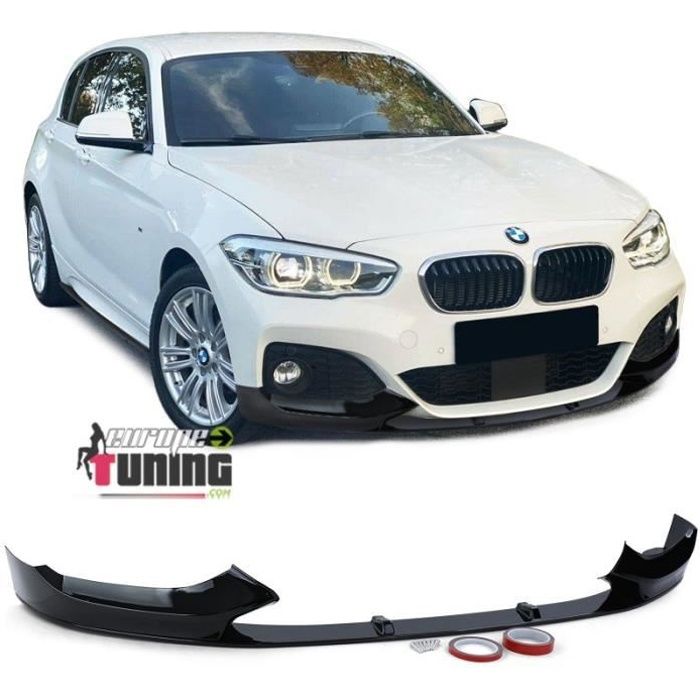 Lame becquet spoiler noir brillant BMW série 1 F20 F21 pack M 2015-2020 PH2 (05394)