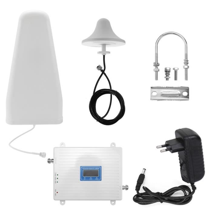 110-220V Tri-Amplificateur 900 1800 2100 GSM DCS WCDMA Kit de répéteur intelligent amplificateur de signal universel 2G - 3G - 4G