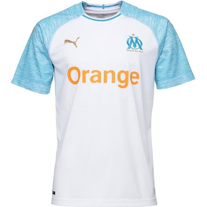 NIKE Maillot d'entrainement à domicile OM - Blanc - Homme