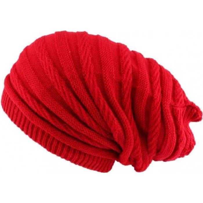 Bonnet rasta rouge long Jack Nyls Creation - Rouge - Taille unique