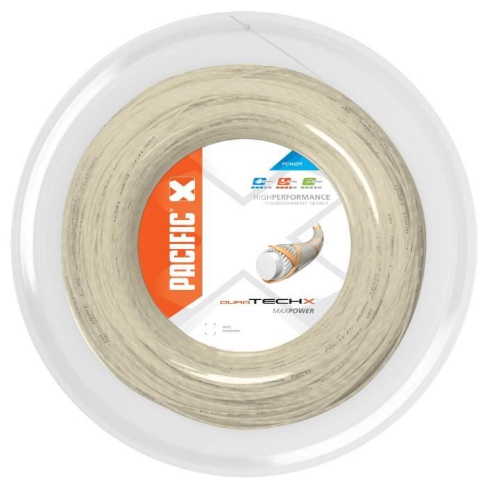 Pacific cordage de tennis Duratech X 1,30 mm 200 mètres naturel