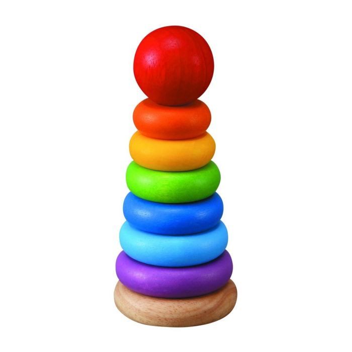 PLAN TOYS Jeu en bois Anneaux à Empiler