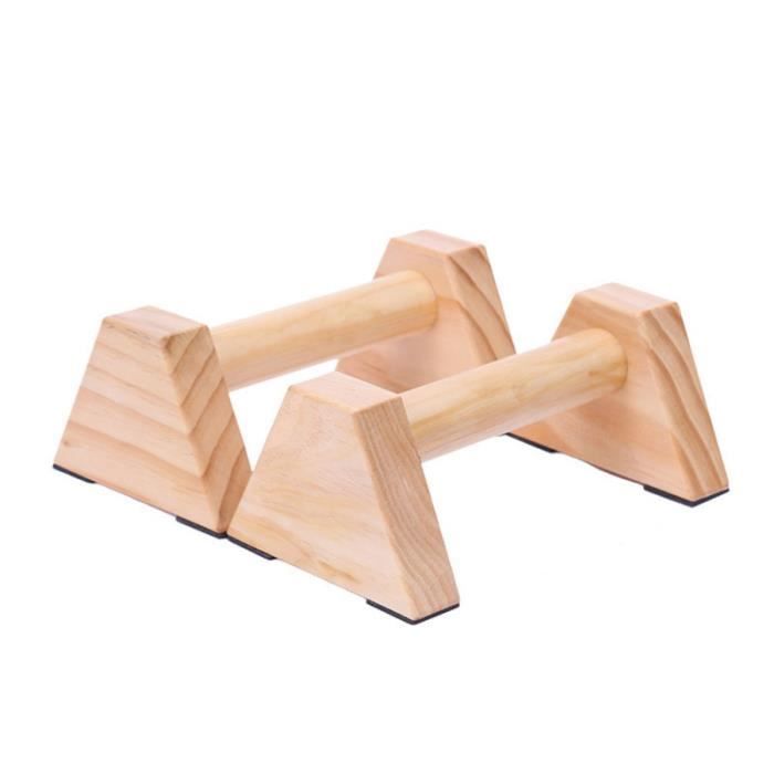 1 paire de barres de push-up en pin pour équipement d'entraînement portable de gymnase personnalisé APPAREIL ABDO - PLANCHE ABDO