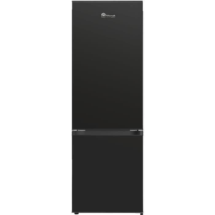 TRIOMPH TSCO281NFBK - Réfrigérateur Congélateur bas - 281L (201 + 80) - No Frost - L 59.5 x H 185 cm - Noir