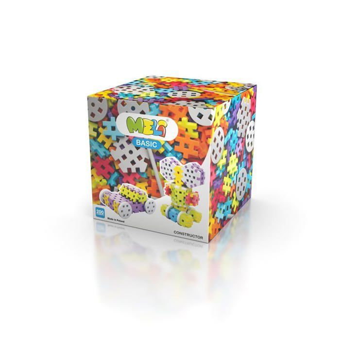 MELI Basic Constructor 67223 – Jeu de construction multicolore blocs combinables dès 12 mois