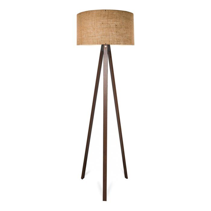 Lampadaire lampe lumière luminaire hauteur 140 cm E27 effet bois marron 03_0007295 Lampadaire lampe lumière luminaire hauteur 140 cm E27 effet bois marron 03_0007295