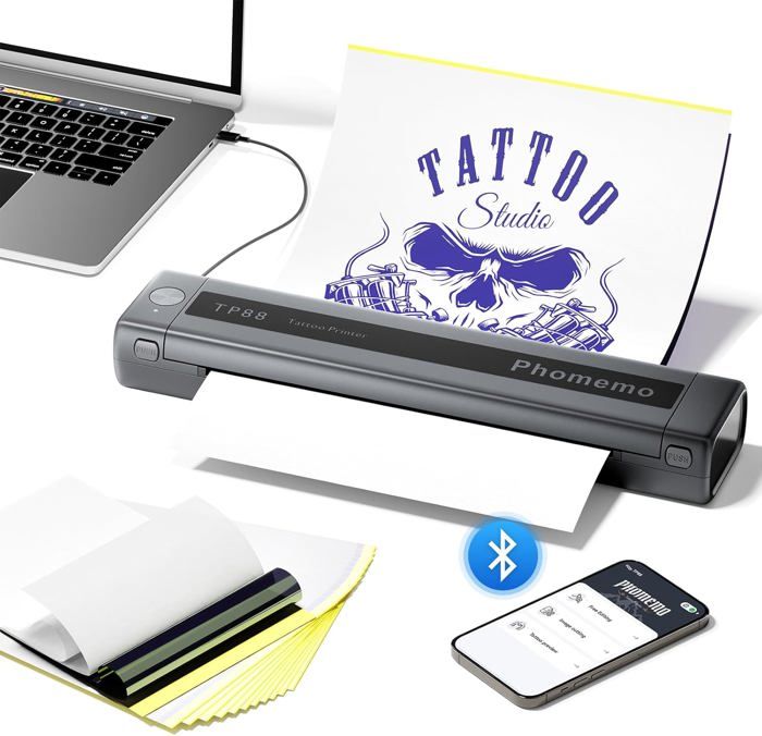 Lot De 10 Feuilles Papier à Tatouage/Calque A4 - 63g/m² - Pour Transfert De Designs Et Pochoirs - Marque Magnum