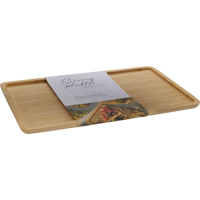 EXCELLENT ARTICLES MENAGER Plateau en bambou 43 x 25 cm KO-101004350