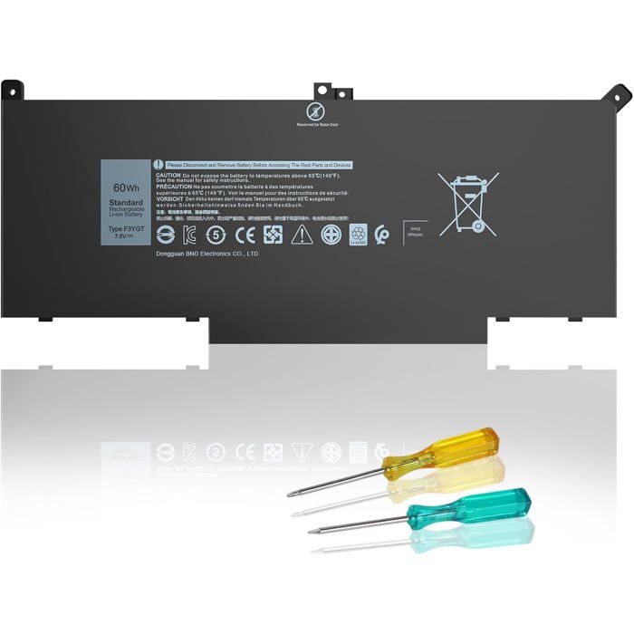 Batterie Green Cell F3YGT Pour Dell Latitude (7280, 7290, 7380, 7390, 7480, 7490) – 7200mAh