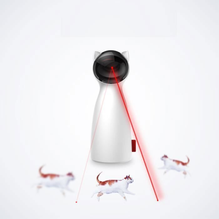 Meilleurs prix pour Jouet interactif pour chats - Keeper - Laser - Charge USB réglable - Blanc