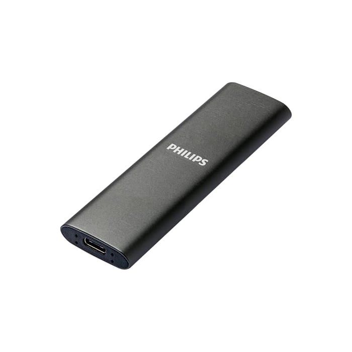 SSD Portable Philips 250 Go Ultra Fin USB C Aluminium