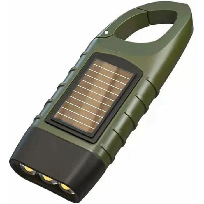 Lampe de poche rechargeable à manivelle lampe de poche à LED solaire lampe de poche à dynamo lampe de secours extérieure lampes