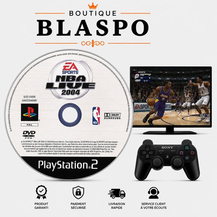Ea Sports Nba Live 2004 – PS2 – Cd Seul Sans Boîtier – Basket-Ball