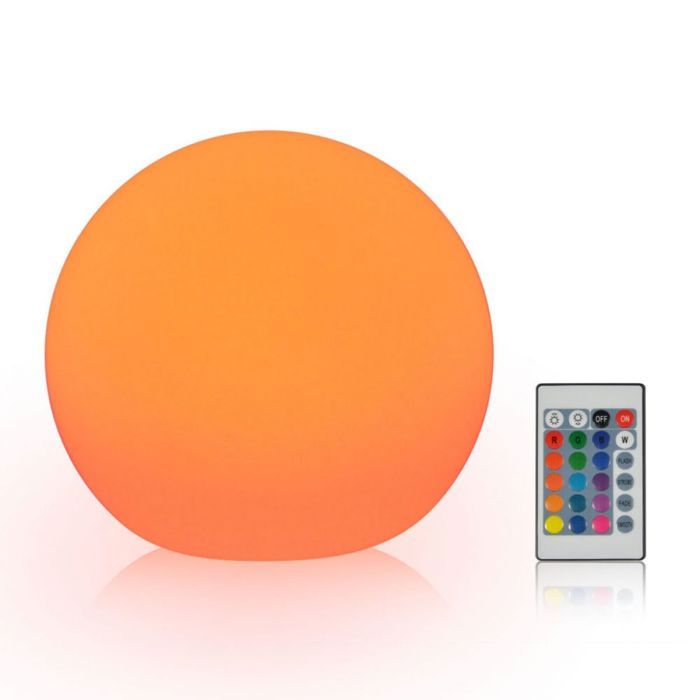 Boule lumineuse LED rechargeable lampe décorative de chambre avec télécommande idéale pour Noël et Halloween. .